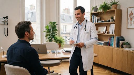Consultation et vérification pharmaceutique - Pharmacie Homme